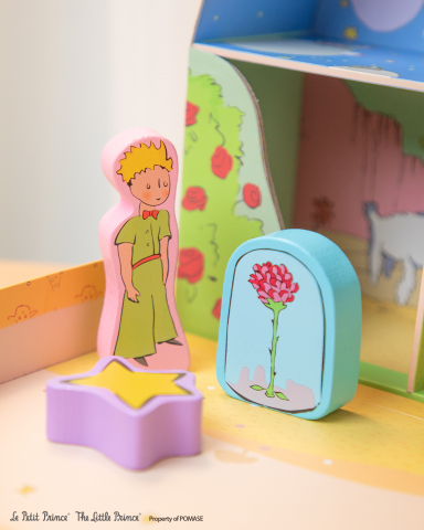 Set de joaca cu 10 figurine din lemn, portabil - Micul Print [6]