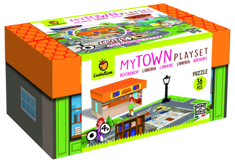 Jucarii copii 4-5 ani - Set De Joacă Orașul Meu - Biblioteca, Ludattica, 4-5 ani +