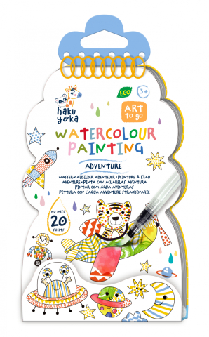Jocuri creative - Set de pictura cu apa - Aventura, Haku Yoka
