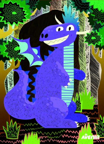 Set de razuit - 4 Dragoni magici [1]