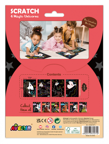 Set de razuit - 4 Unicorni magici [6]