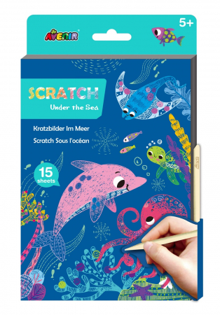 Jucarii si jocuri copii - Set de razuit A5 - Subacvatic, + 5 ani