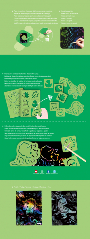 Set de razuit cu sabloane -Dinozauri [6]