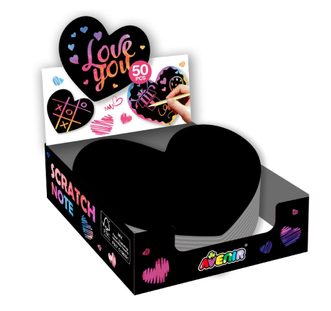 Set de razuit - Notite in forma de Inima - 50 de cartonase [1]