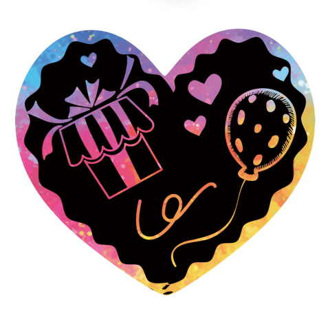 Set de razuit - Notite in forma de Inima - 50 de cartonase [2]