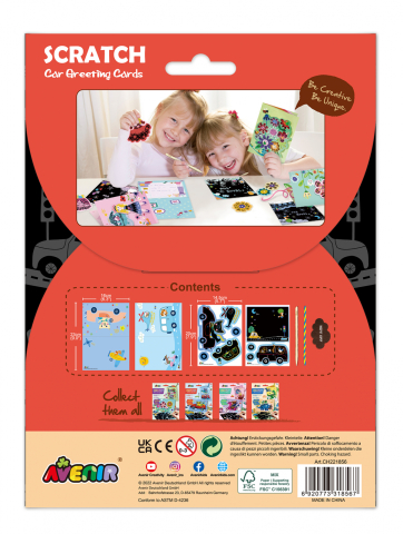 Set de razuit si realizat Felicitari - Masini [3]