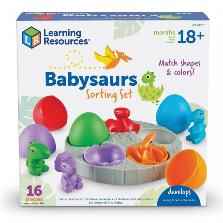Jucarii de sortare - Set de sortat - Puiuti de dinozauri, Learning Resources, +18 luni