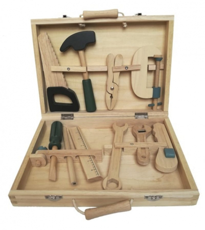 Set de unelte din lemn, Egmont toys, 2-3 ani + [0]