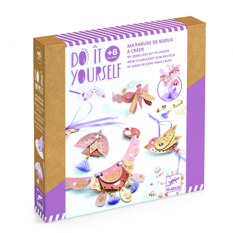 Jucarii copii 8-9 ani - Set DIY bijuterii Miss Rosefinch, Djeco, 6 ani+
