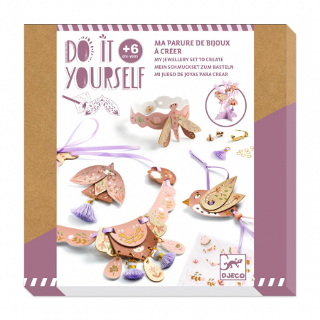 Jucarii si jocuri copii - Set DIY bijuterii Miss Rosefinch, Djeco, 6 ani+