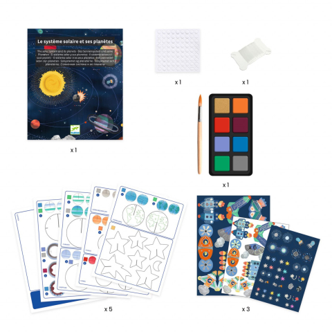 Set DIY Decoratie mobila Sistemul solar, Djeco [2]