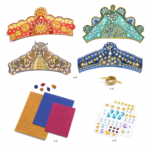 Set DIY Diademe, Djeco, 4-5 ani + [3]