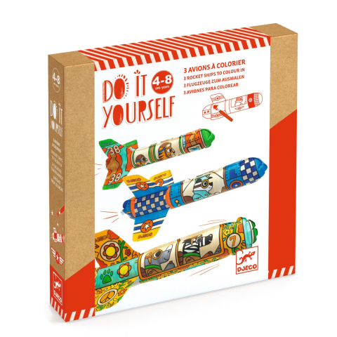 Jucarii copii 8-9 ani - Set DIY Djeco, Avioane