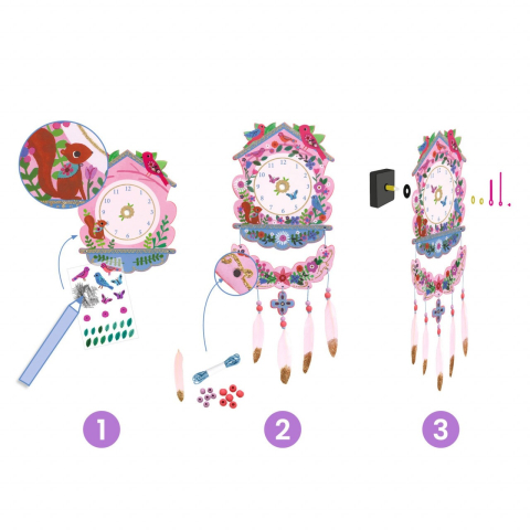 Set DIY Djeco, Ceas de perete [4]