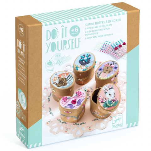 Jucarii copii 8-9 ani - Set DIY Djeco, Cutii È™i cutiute