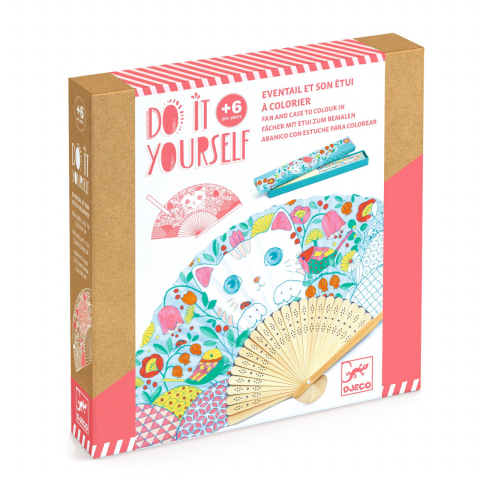 Jucarii copii 8-9 ani - Set DIY Djeco, Evantai Koneko, + 6 ani
