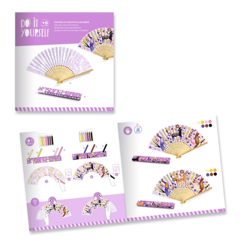 Set DIY Djeco, evantaiul perfect, 6-7 ani + [3]