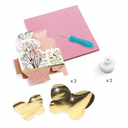 Set DIY Djeco, Felinare-Lumina de veghe, 6-7 ani + [2]