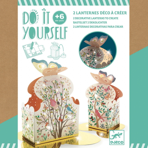 Set DIY Djeco, Felinare-Lumina de veghe, 6-7 ani + [1]