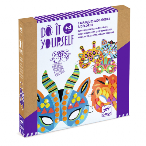 Vârsta - Set DIY Djeco, masti animale, 2-3 ani +