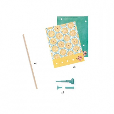 Set DIY Djeco, moristi de vant, modele cu flori, 2-3 ani + [3]