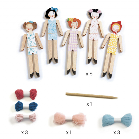Set DIY Djeco, Papusi pentru vise senine, 6-7 ani + [2]
