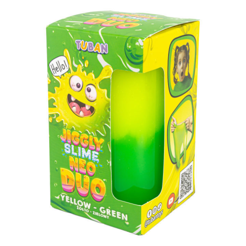 Jucarii si jocuri copii - Set DIY experimente JIGGLY SLIME NEO DUO, GALBEN-VERDE