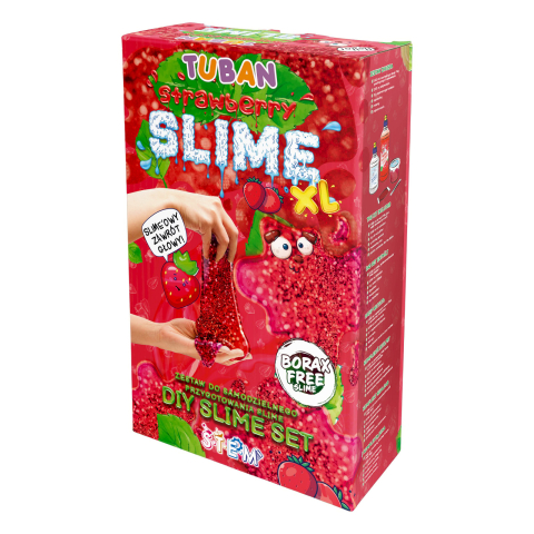 Jucarii si jocuri copii - Set DIY experimente SLIME, CAPSUNI XL