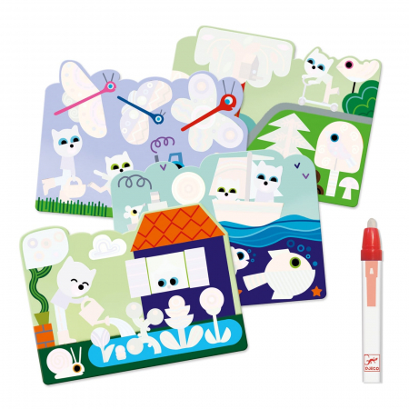 Set Djeco pictura cu apa, in gradina, 1-2 ani + [2]