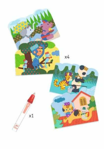 Set Djeco pictura cu apa, Joaca in natura, 1-2 ani + [1]
