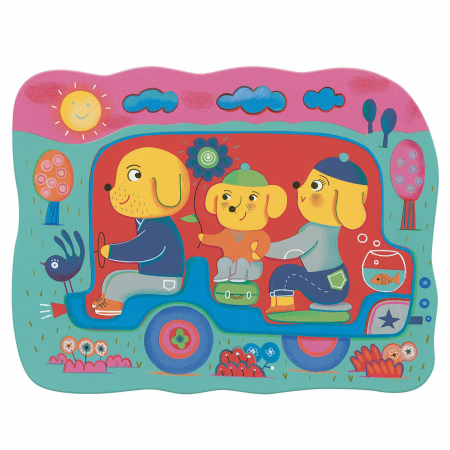 Set Djeco pictura cu apa, La drum, 0-1 ani + [3]