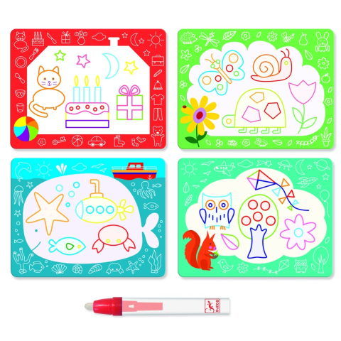 Set Djeco pictura cu apa, Primele desene, 0-1 ani + [4]