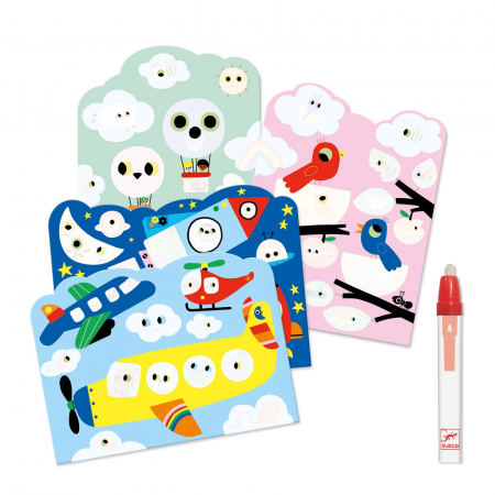 Set Djeco pictura cu apa, Zbor, 1-2 ani + [2]