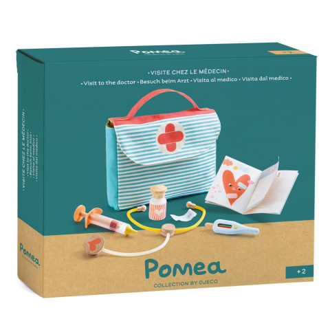 Jucarii copii 2-3 ani - Set doctor, colectia Pomea Djeco, 18 luni+