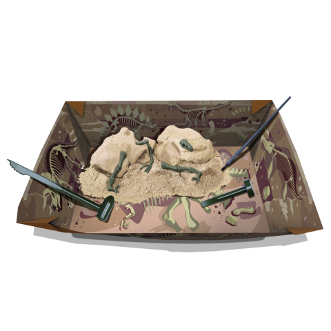 Set educativ Sapa si descopera Dinozauri - Velociraptor [2]