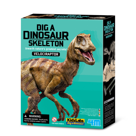 Jucarii si jocuri copii - Set educativ Sapa si descopera Dinozauri - Velociraptor