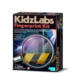 Jocuri experimente stiintifice - Set educativ STEM - Amprente digitale KidzLabs, 4M, +10 ani