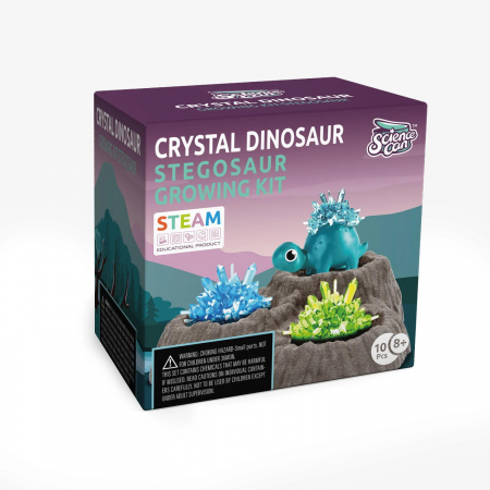 Jucarii copii 12+ ani - Set experimente - Cristal si dinozaur (Stegosaur), Topbright, 8-9 ani +