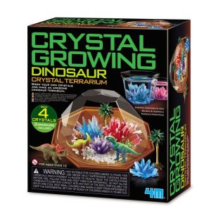 Dinozauri - Set experimente de crescut Cristale, terariu cu Dinozauri, 4M, +10 ani