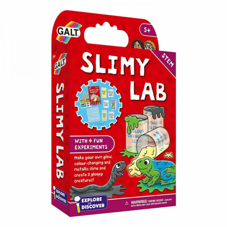 Jocuri experimente stiintifice - Set experimente - Slimy Lab, Galt, 4-5 ani +