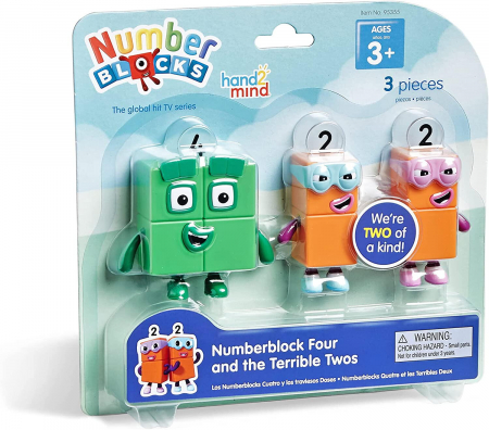 Jucarii copii 4-5 ani - Set figurine Numberblocks - Patru & Teribilii Doi