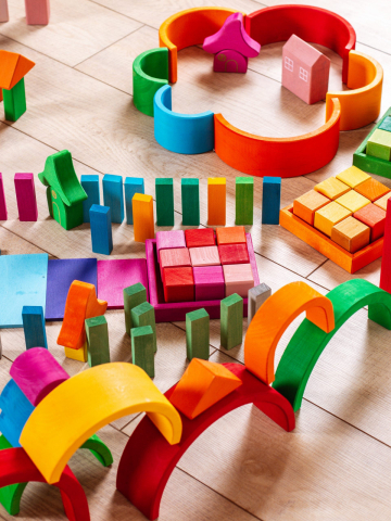 Set Handmade, 36 Cuburi in ladita, Marc toys, 2-3 ani + [3]