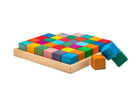 Set Handmade, 36 Cuburi in ladita, Marc toys, 2-3 ani + [1]