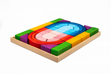 Jucarii si jocuri copii - Set Handmade, Constructor din Lemn Arca Mare, Marc toys, 2-3 ani +