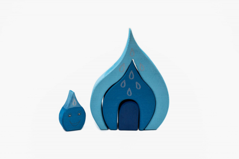 Jucarii copii 2-3 ani - Set handmade Marc toys, Casuta apei, 2-3 ani +