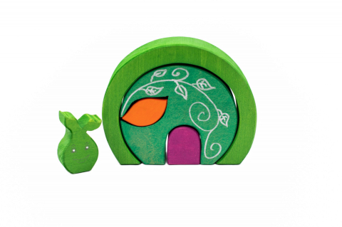 Jucarii copii 2-3 ani - Set handmade Marc toys, Casuta padurii, 2-3 ani +