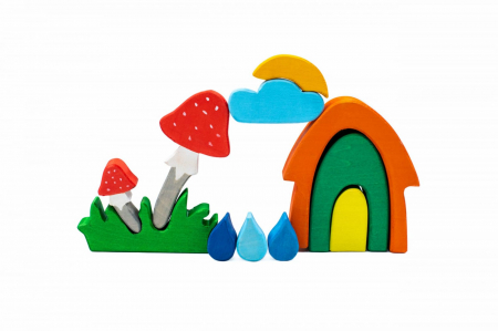 Jucarii si jocuri Montessori - Set handmade Marc toys, Toamna fermecata, 2-3 ani +