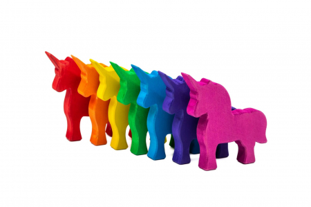 Jucarii si jocuri copii - Set Handmade, Unicorni colorati, Marc toys, 2-3 ani +