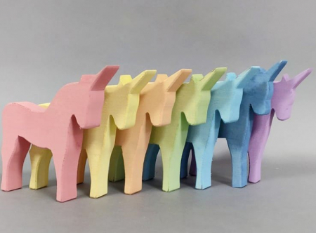 Jucarii si jocuri copii - Set Handmade, Unicorni culori pastel, Marc toys, 2-3 ani +
