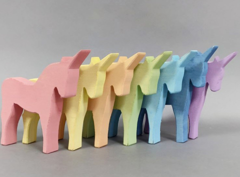 Cadouri copii - Set Handmade, Unicorni culori pastel, Marc toys, 2-3 ani +